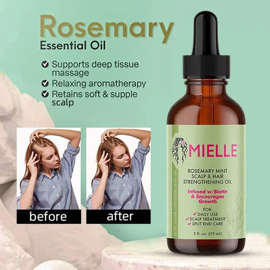 Organic Rosemary Mint Scalp & Hair Strengthening Oil